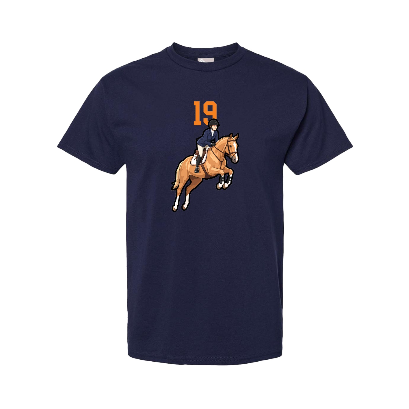 Youth Tee — Number Top in Navy