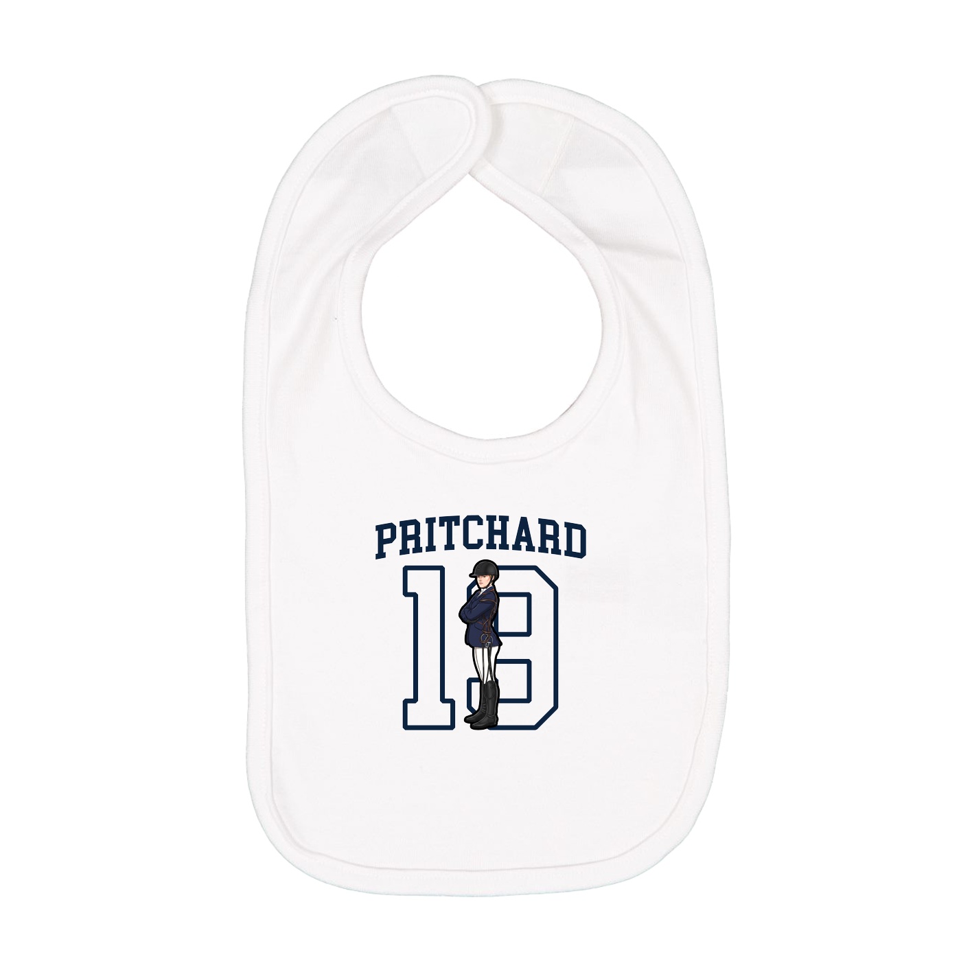 Infant Bib — Shirsey in White