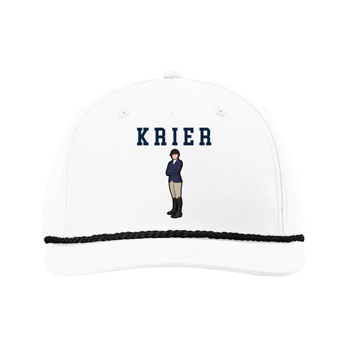 Five-Panel Classic Rope Cap — Shirsey in White