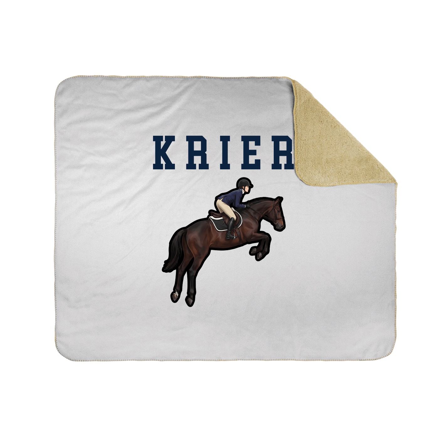 Throw Blanket — Shirsey in White