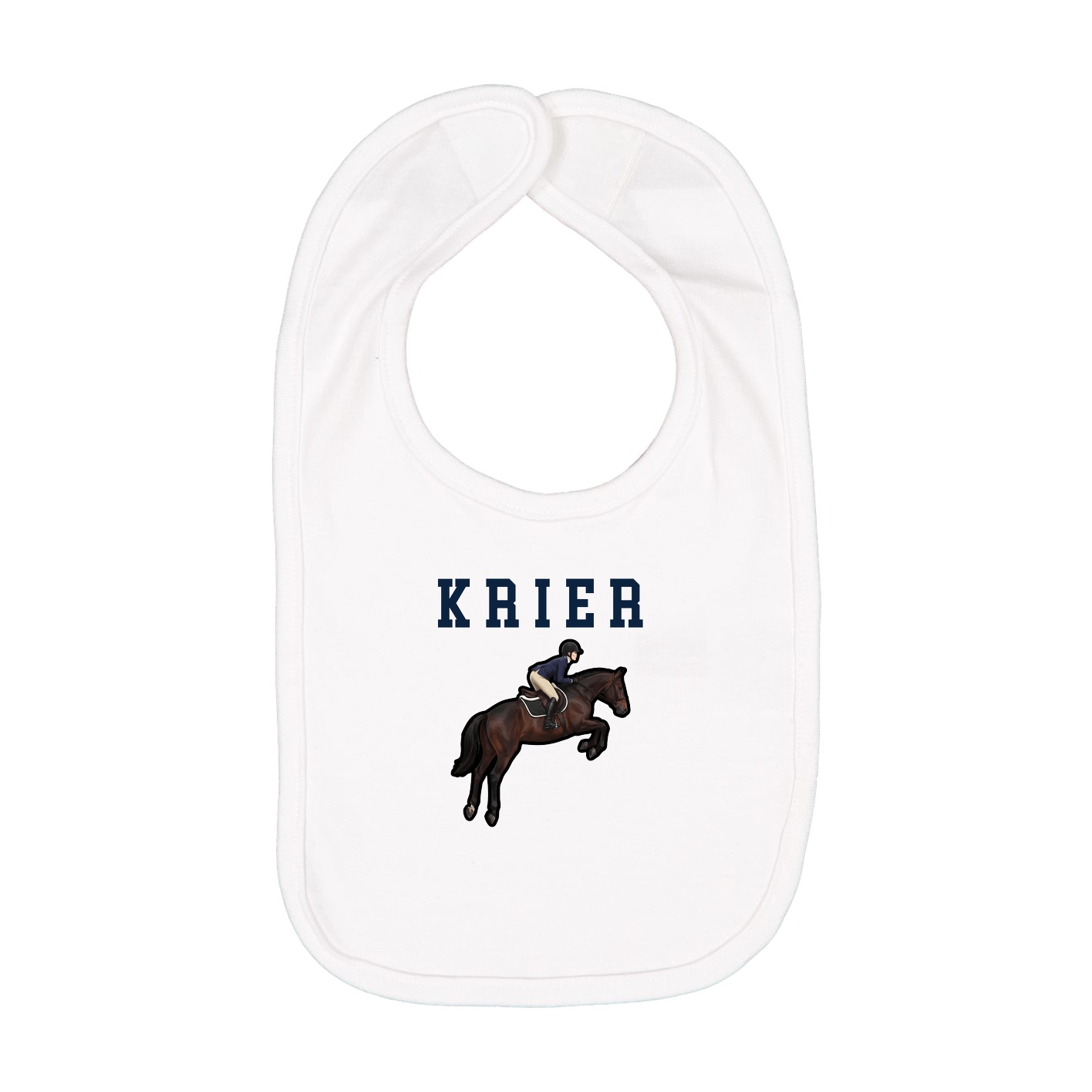 Infant Bib — Shirsey in White