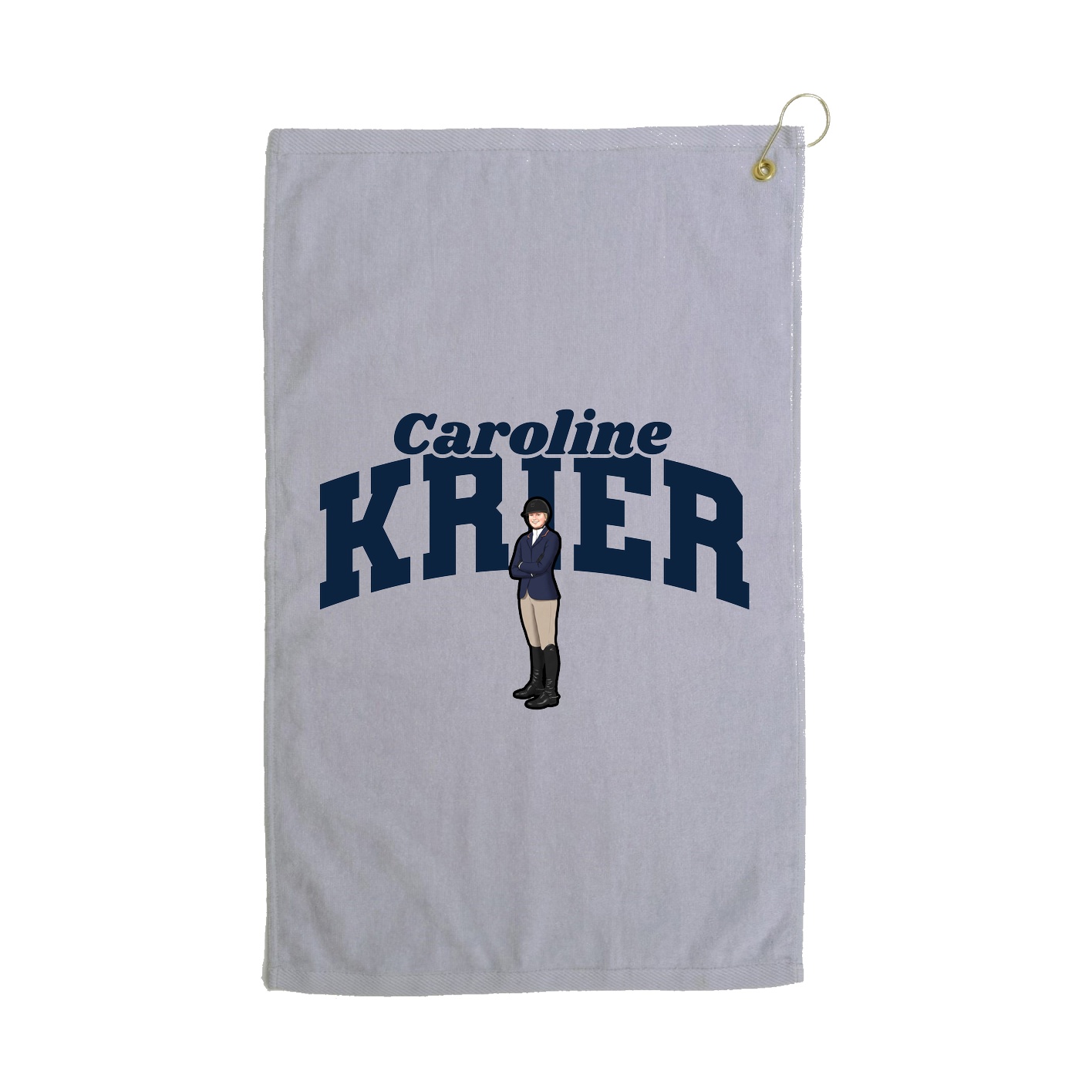 Golf Towel — Signature Arch in Grey