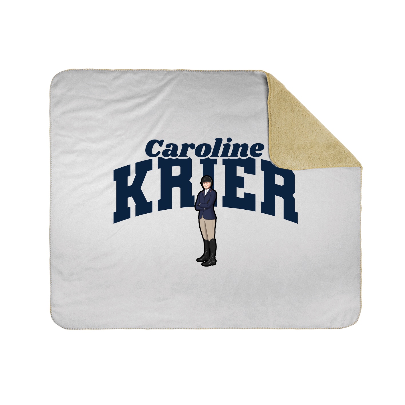 Throw Blanket — Signature Arch in White
