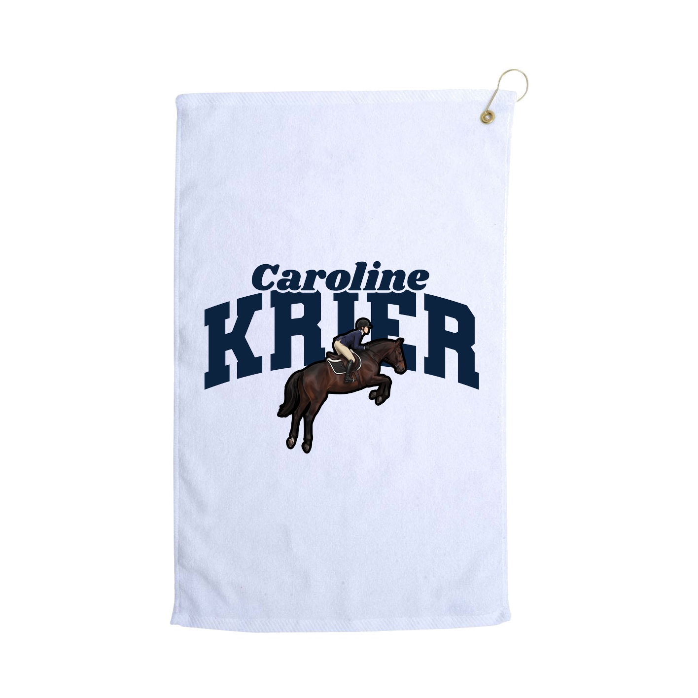 Golf Towel — Signature Arch in White