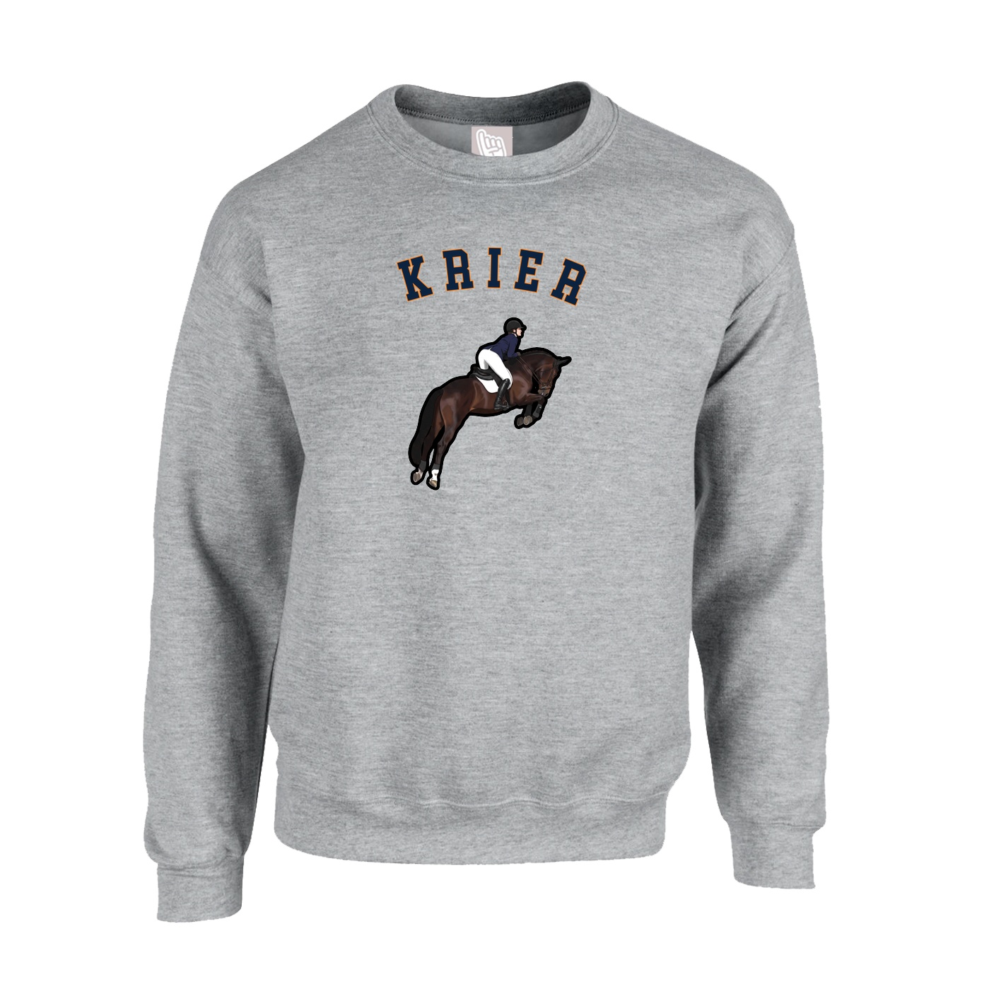 Fleece Crew — Shirsey Arch in Grey