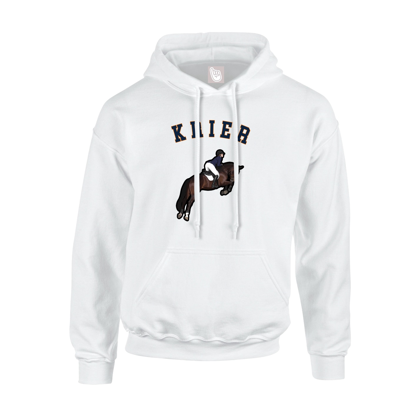 Youth Hoodie — Shirsey Arch in White