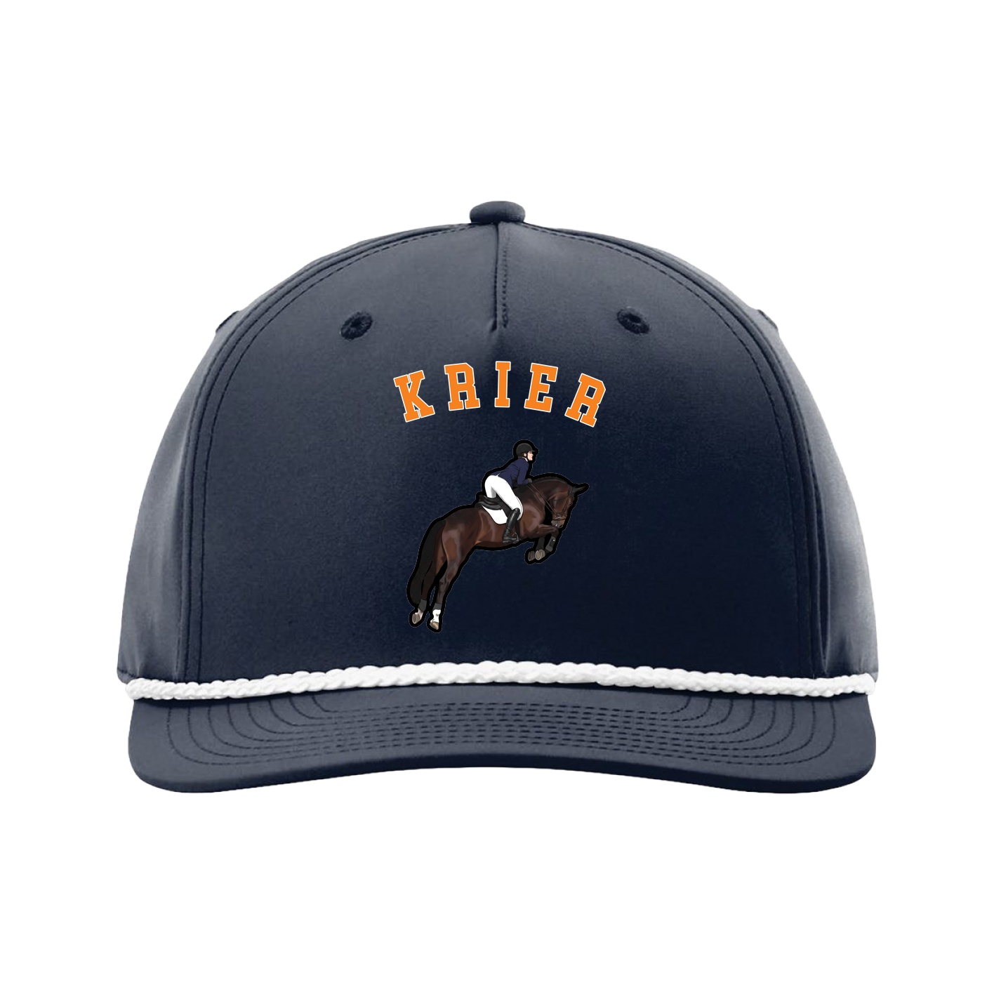 Five-Panel Classic Rope Cap — Shirsey Arch in Navy