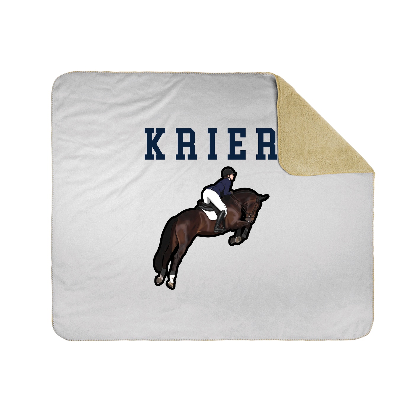Throw Blanket — Shirsey in White