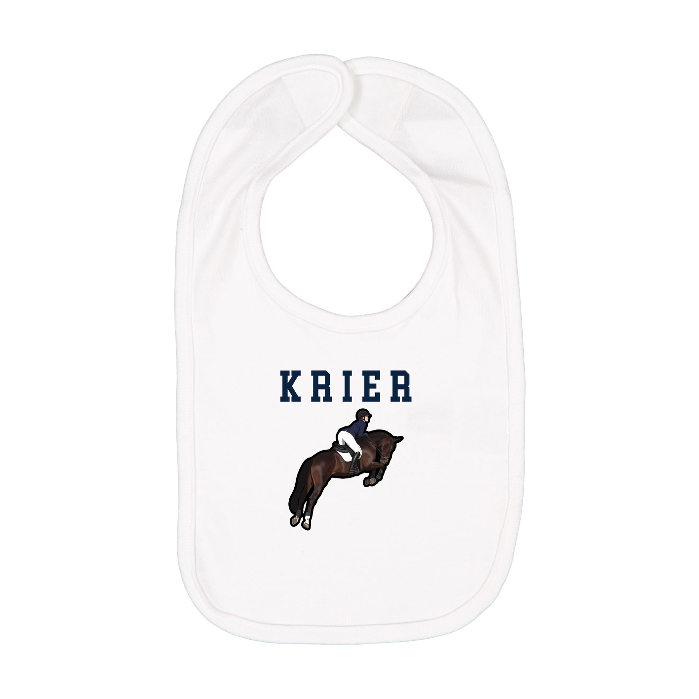 Infant Bib — Shirsey in White