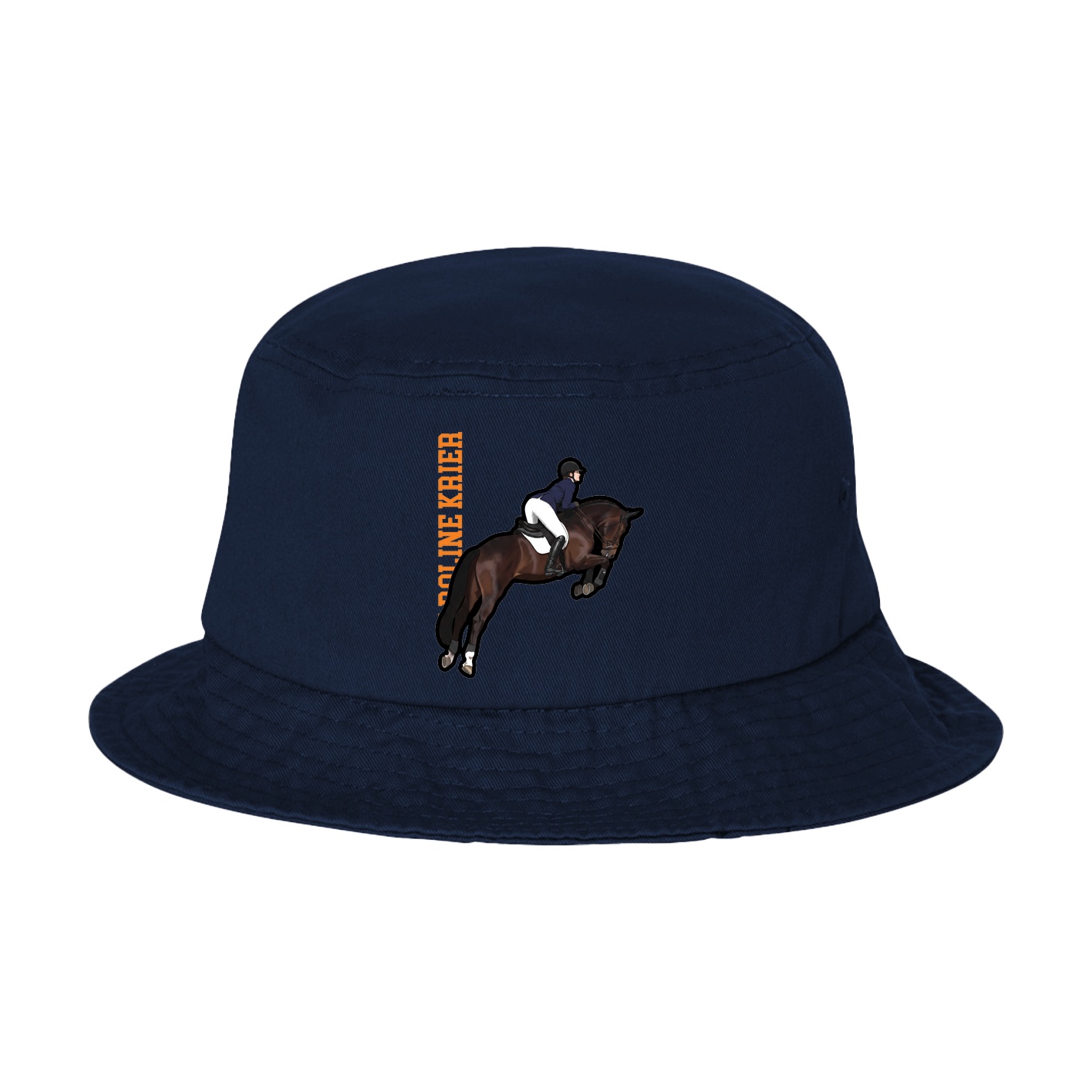 Bucket Cap — Name Vertical in Navy