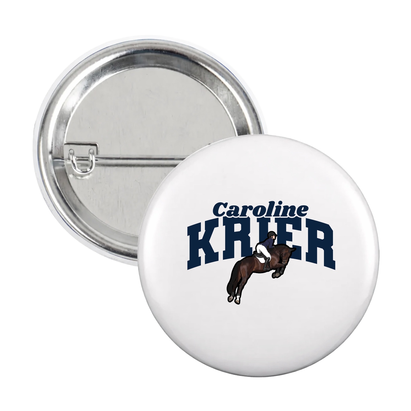 Game Day Button — Signature Arch in White