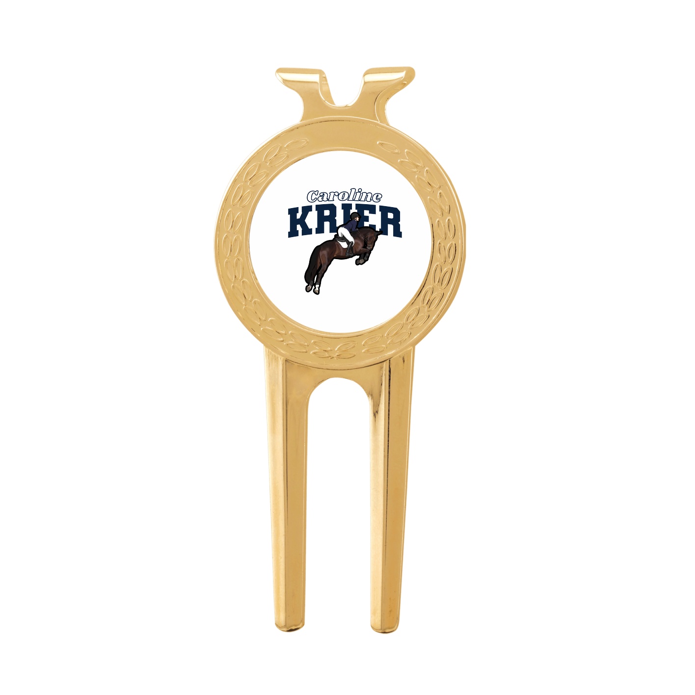 Divot Tool with Ball Marker — Name Arch in Classic