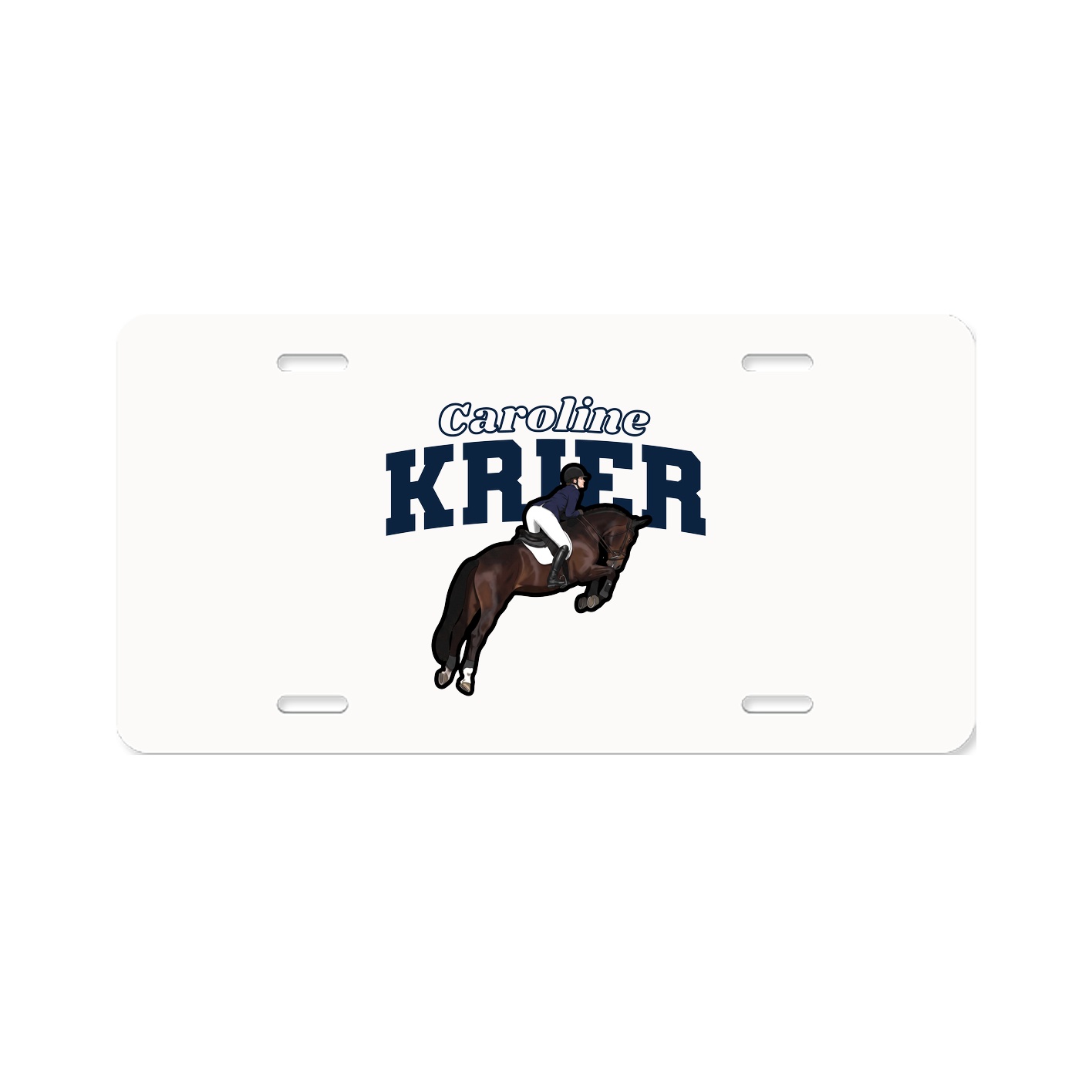 License Plate — Name Arch in Classic
