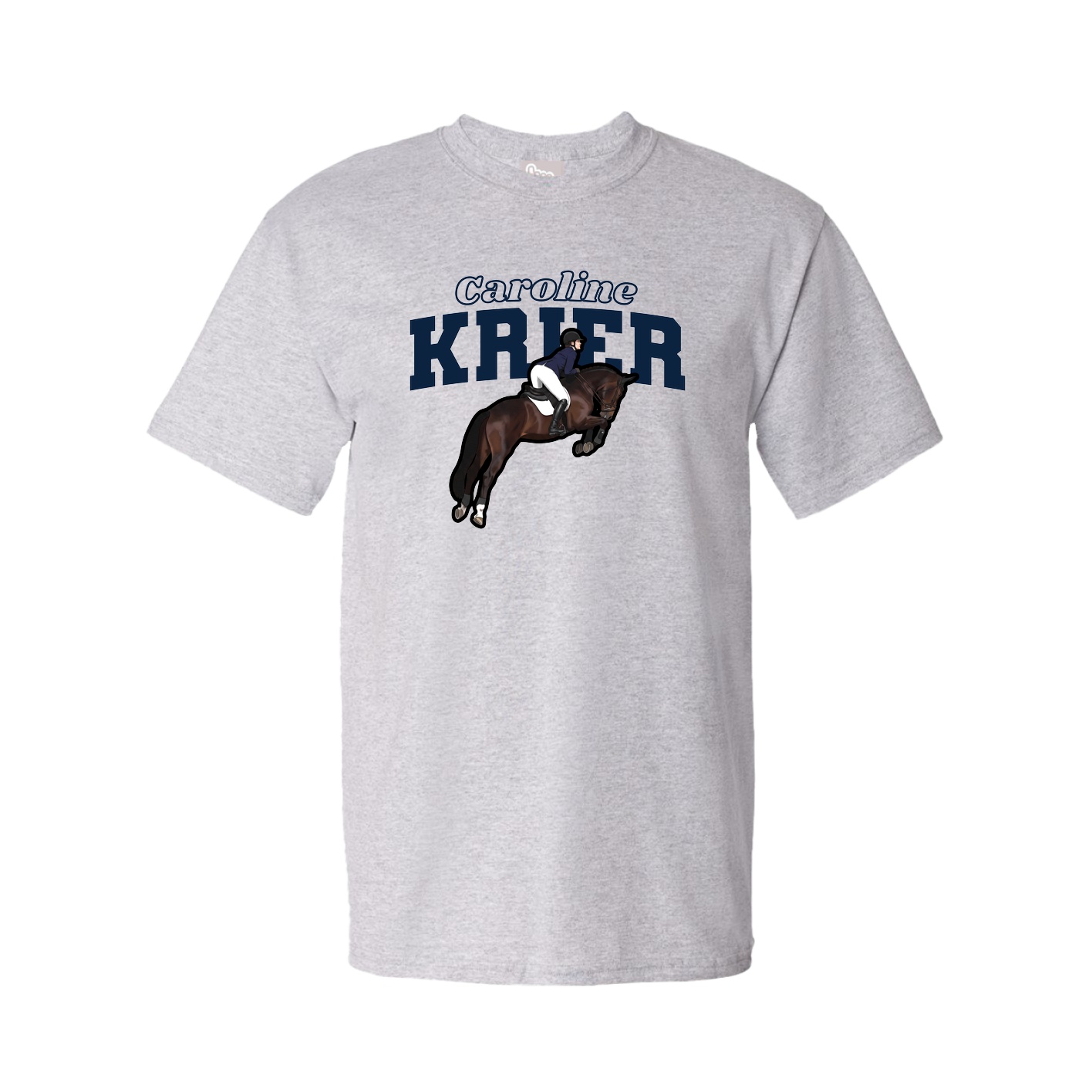 Youth Tee — Name Arch in Grey