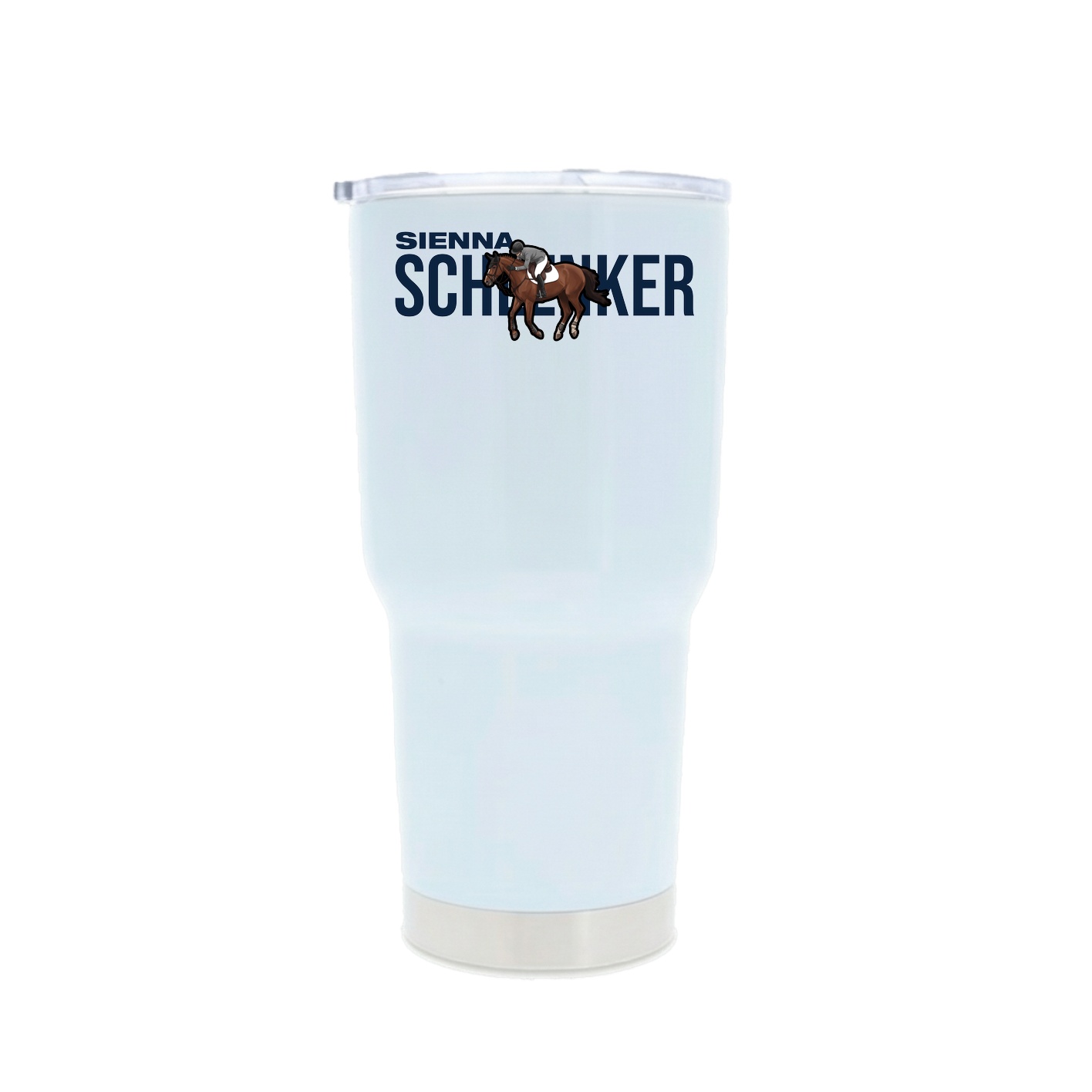 30oz Stainless Steel Tumbler — Player Name in White