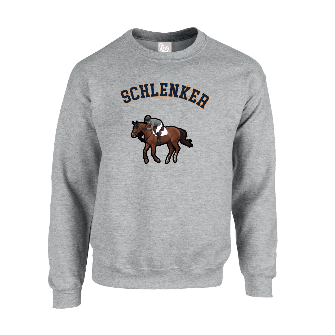 Fleece Crew — Shirsey Arch in Grey