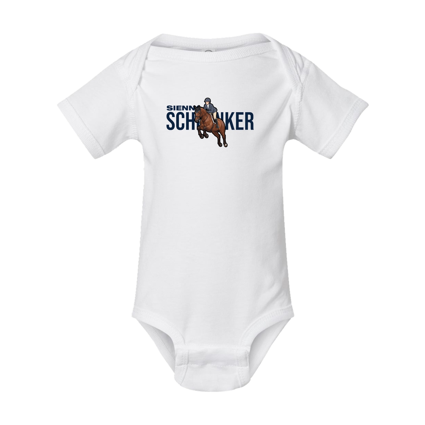 Baby Onesie — Player Name in White