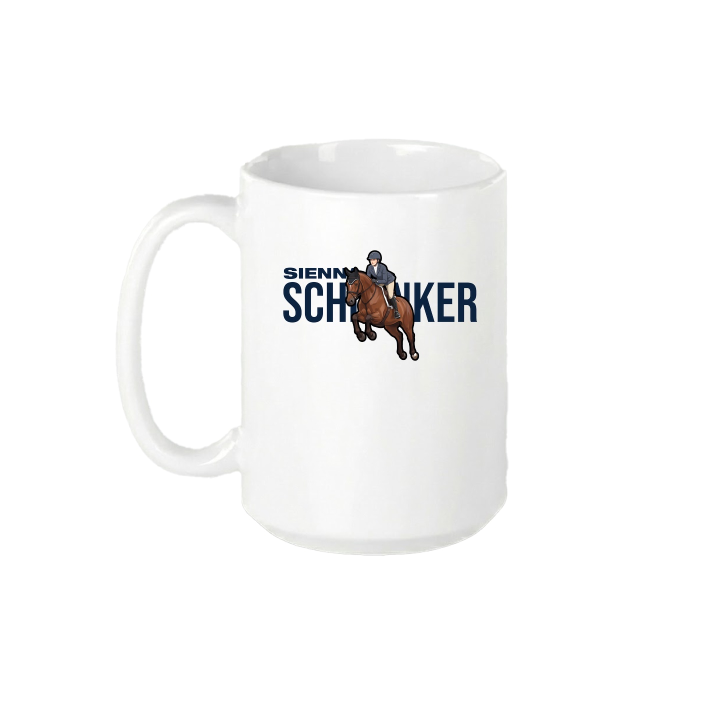 15oz Coffee Mug — Player Name in White