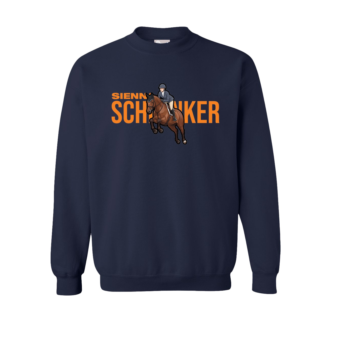 Fleece Crew — Player Name in Navy