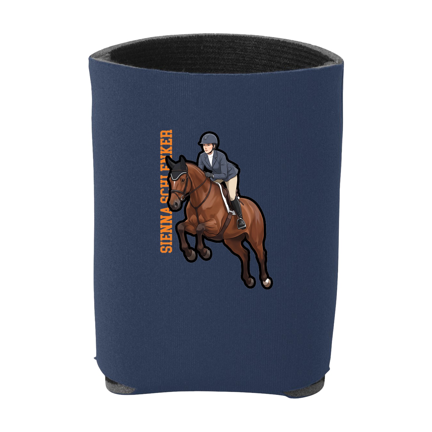 Can Holder — Name Vertical in Navy
