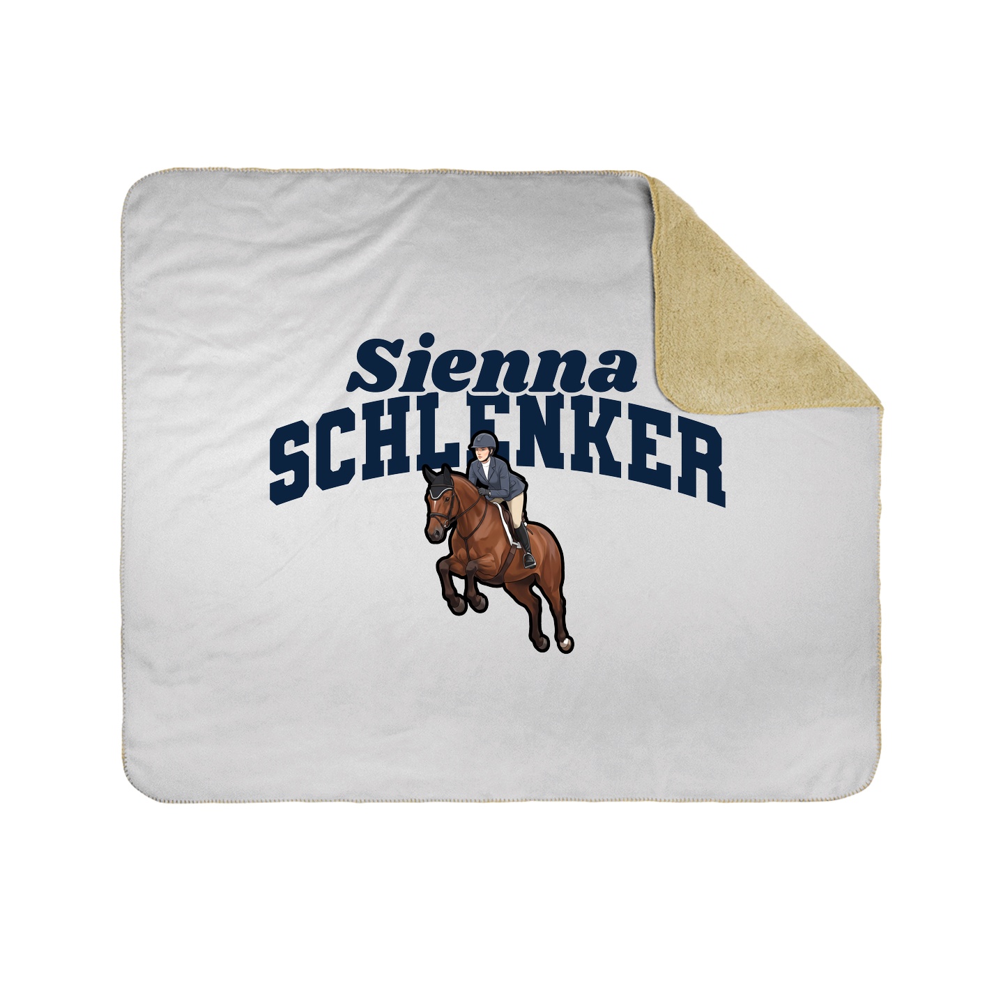 Throw Blanket — Signature Arch in White