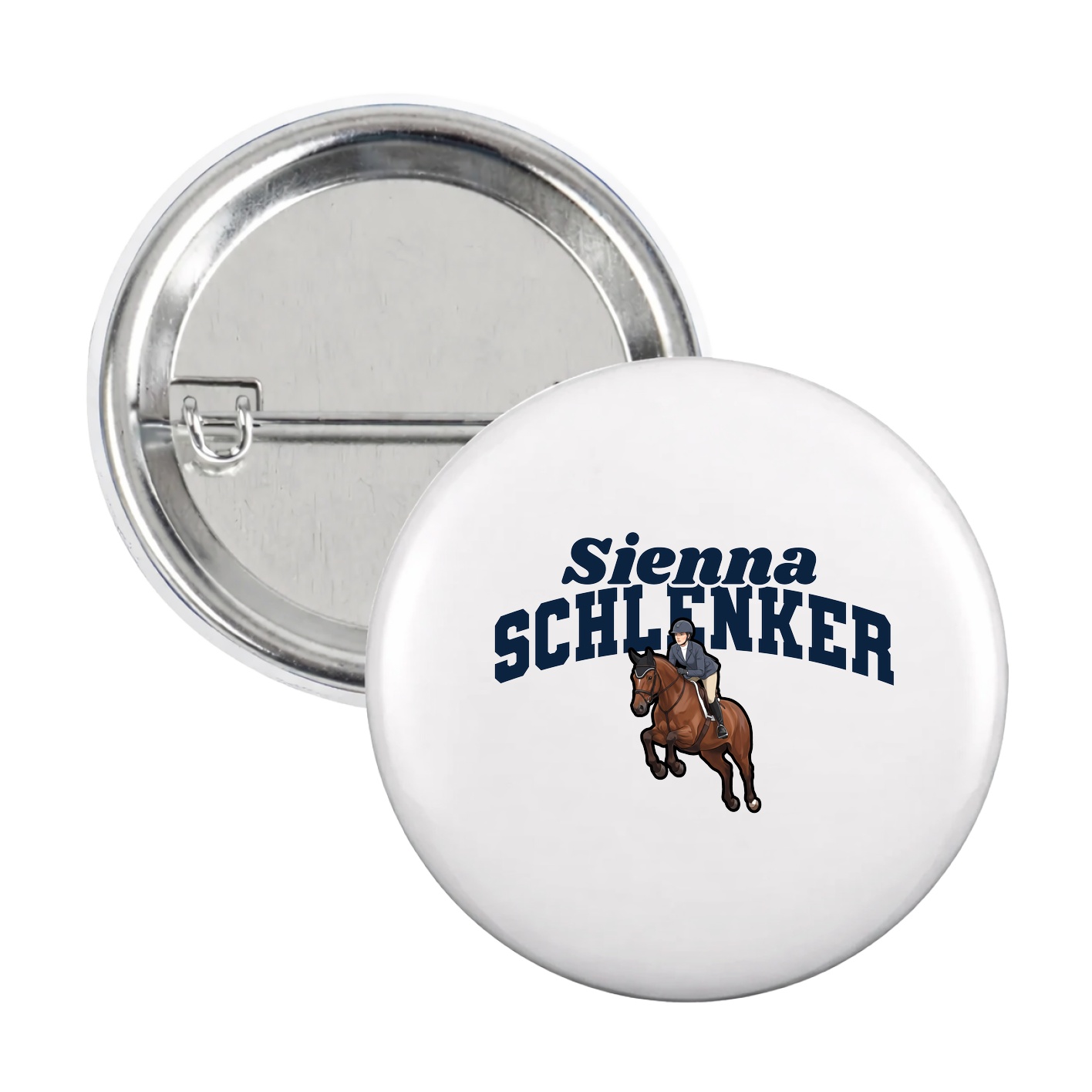 Game Day Button — Signature Arch in White