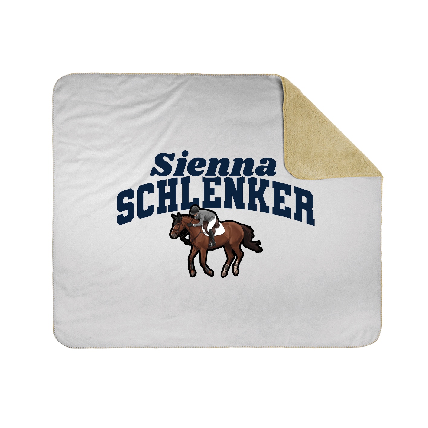 Throw Blanket — Signature Arch in White