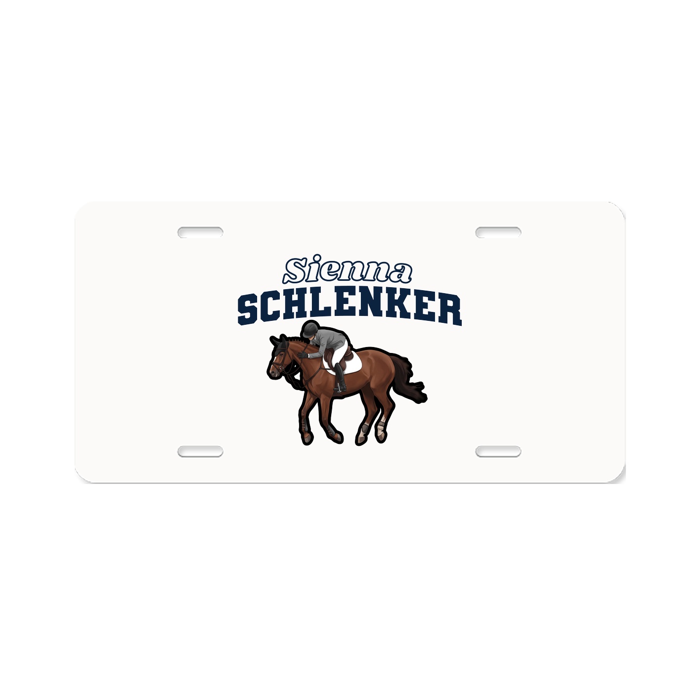 License Plate — Name Arch in Classic