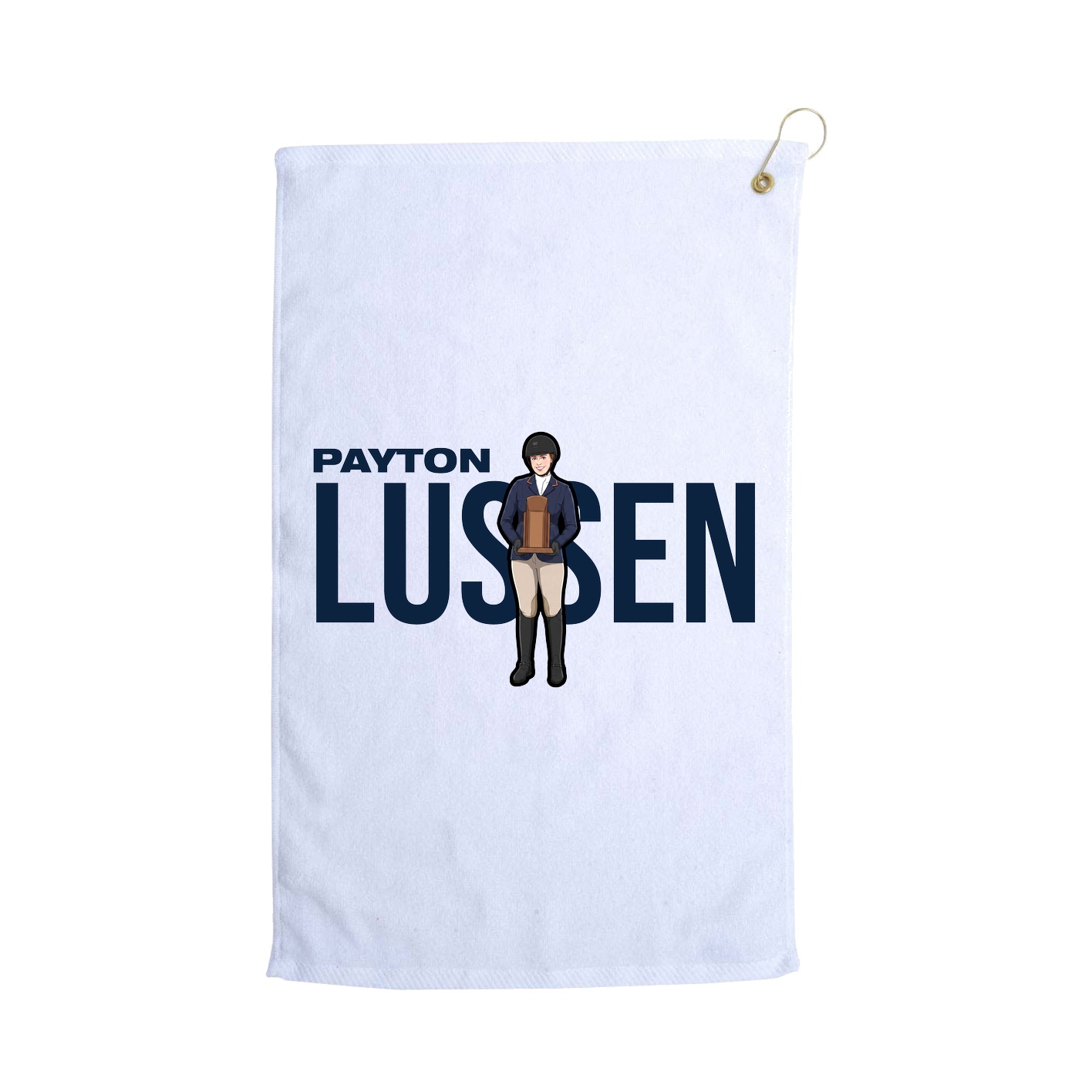 Golf Towel — Player Name in White