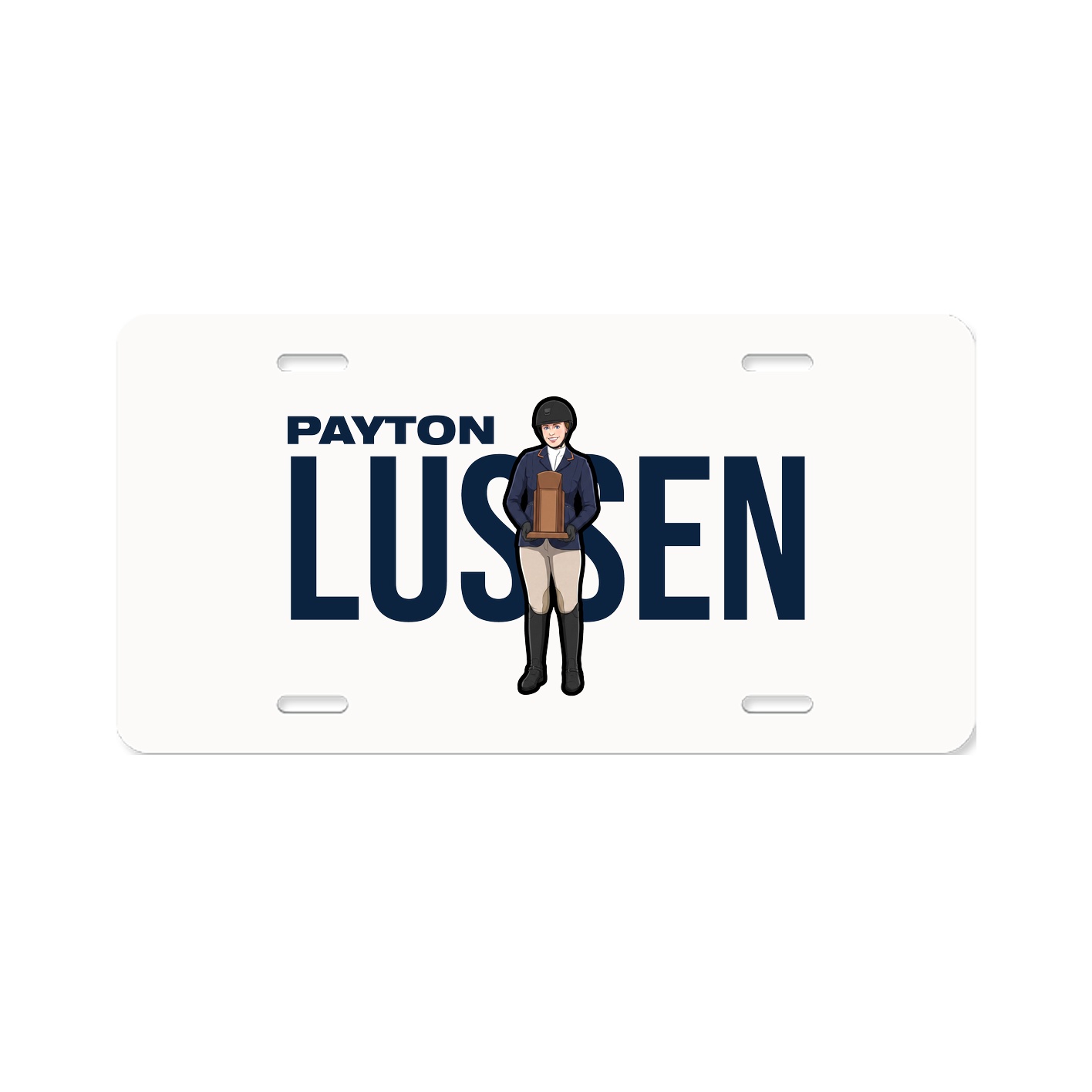 License Plate — Player Name in Classic