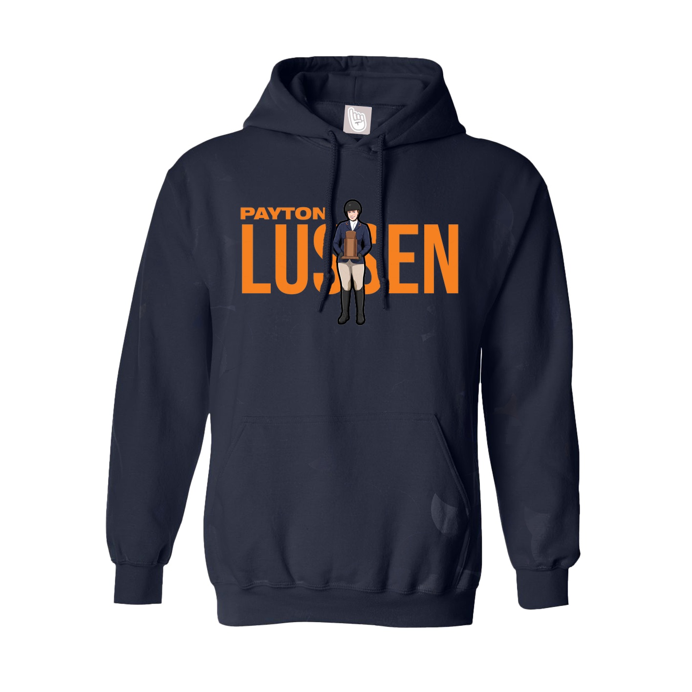 Hoodie — Player Name in Navy