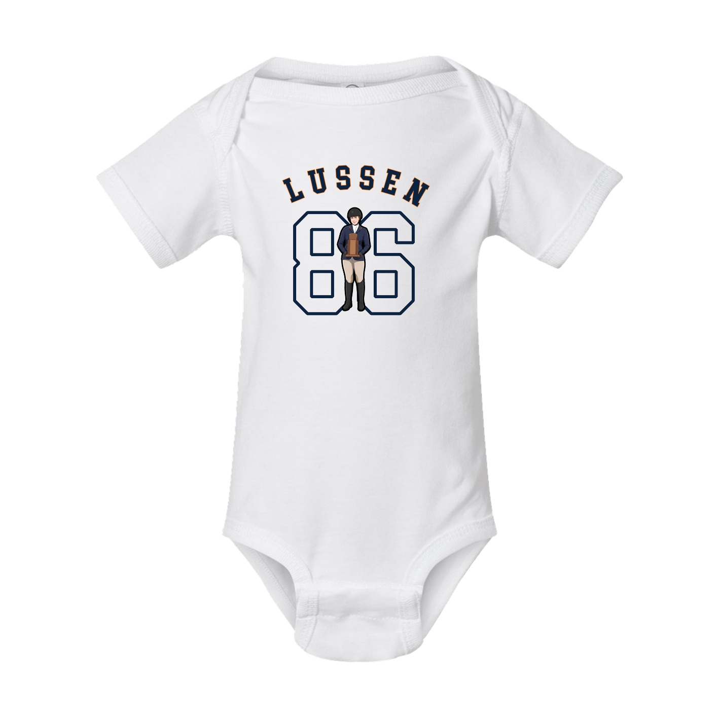 Baby Onesie — Shirsey Arch in White