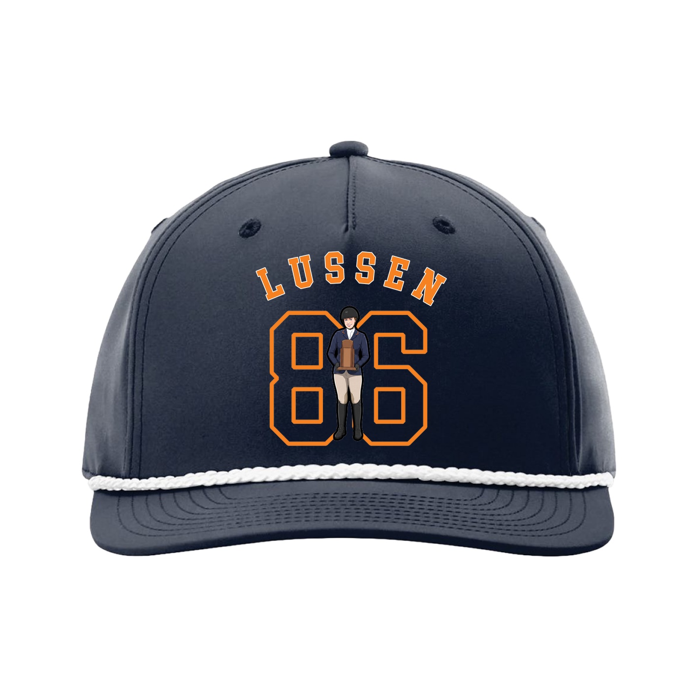 Five-Panel Classic Rope Cap — Shirsey Arch in Navy