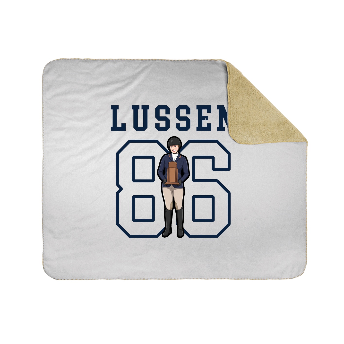 Throw Blanket — Shirsey in White