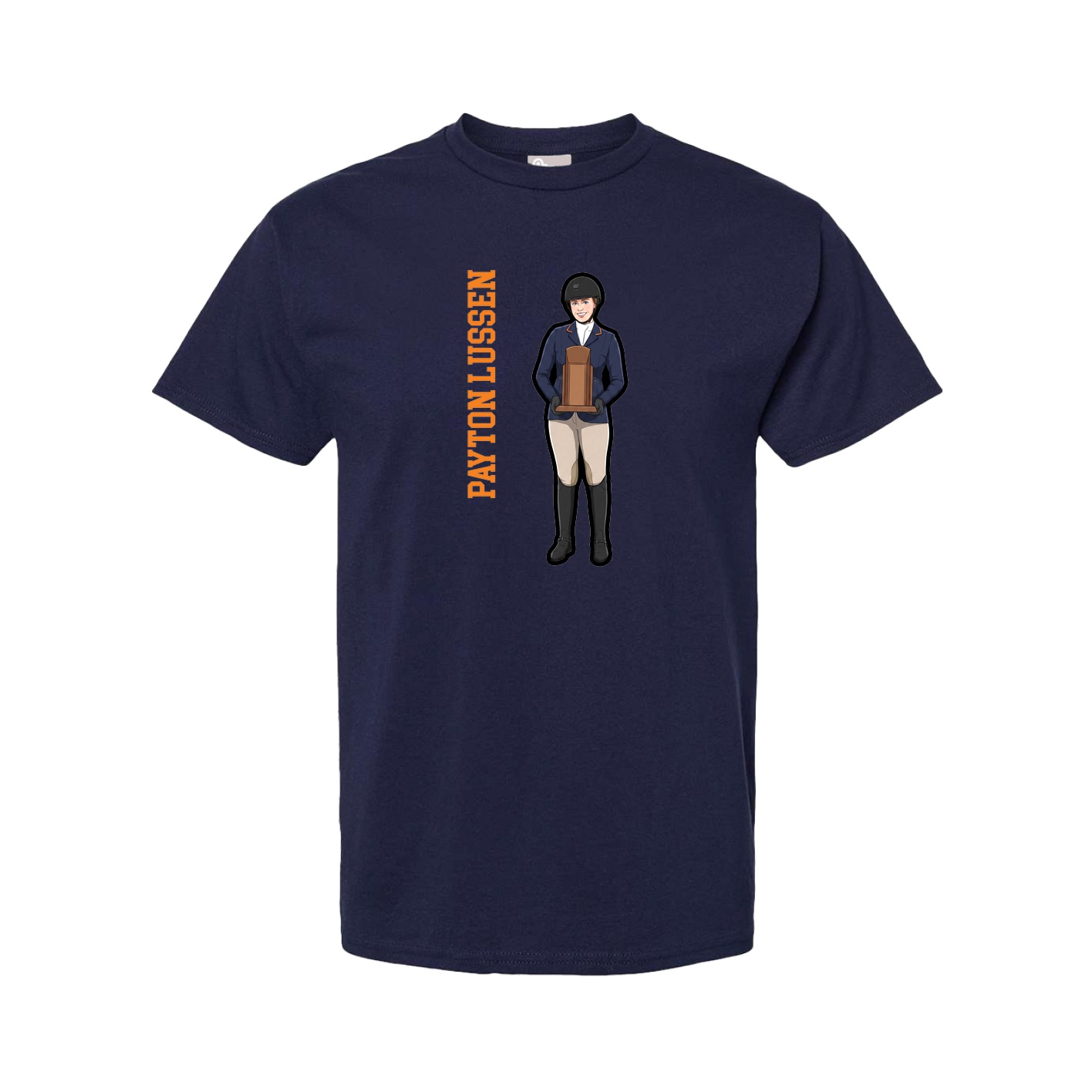 Youth Tee — Name Vertical in Navy