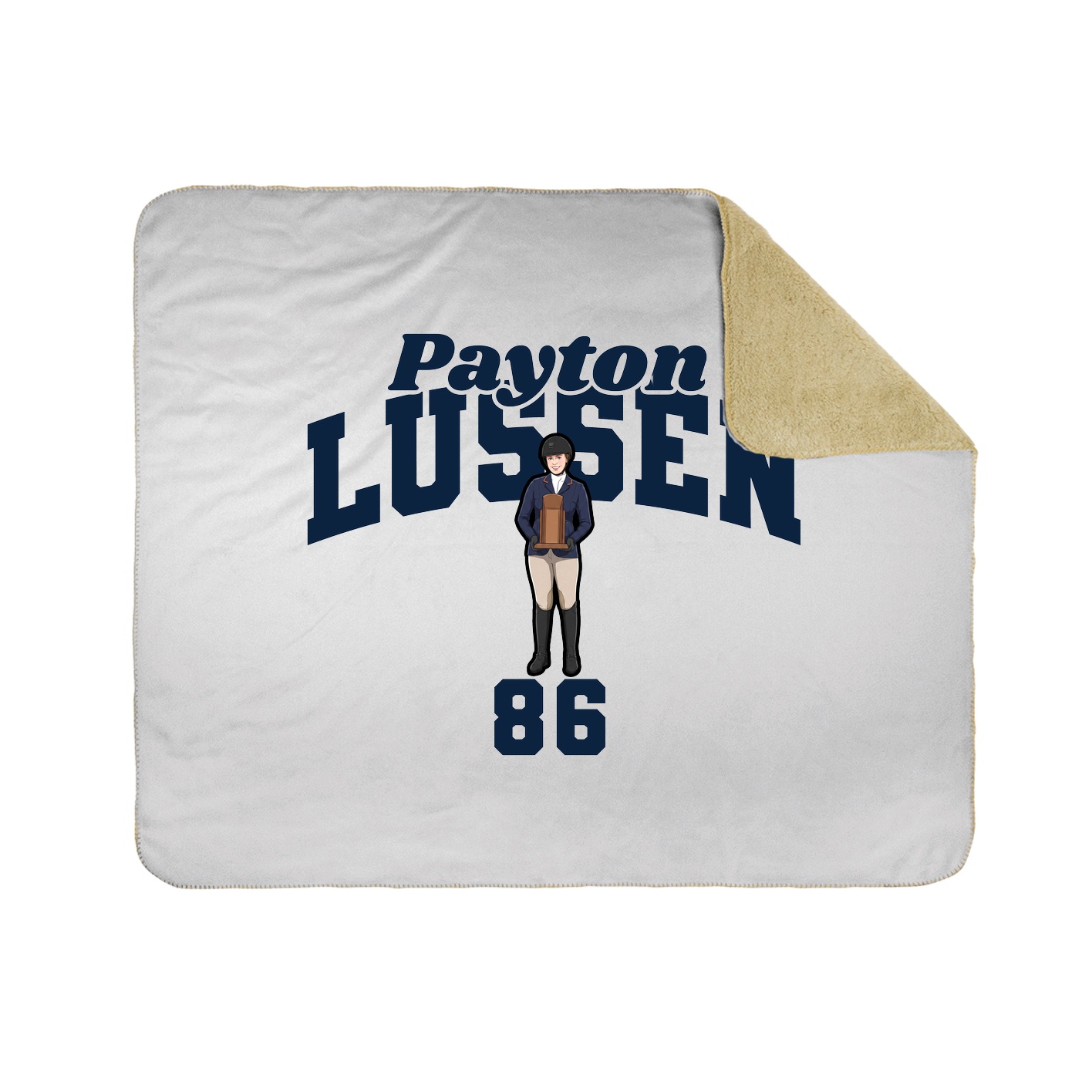 Throw Blanket — Signature Arch in White