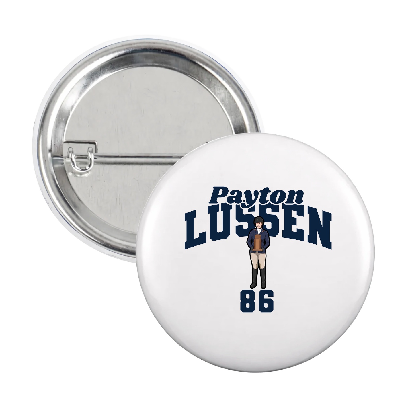 Game Day Button — Signature Arch in White