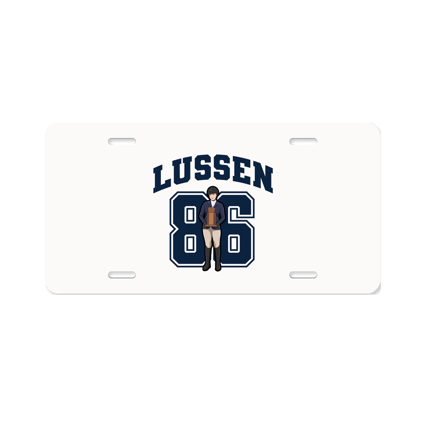License Plate — Number in Classic