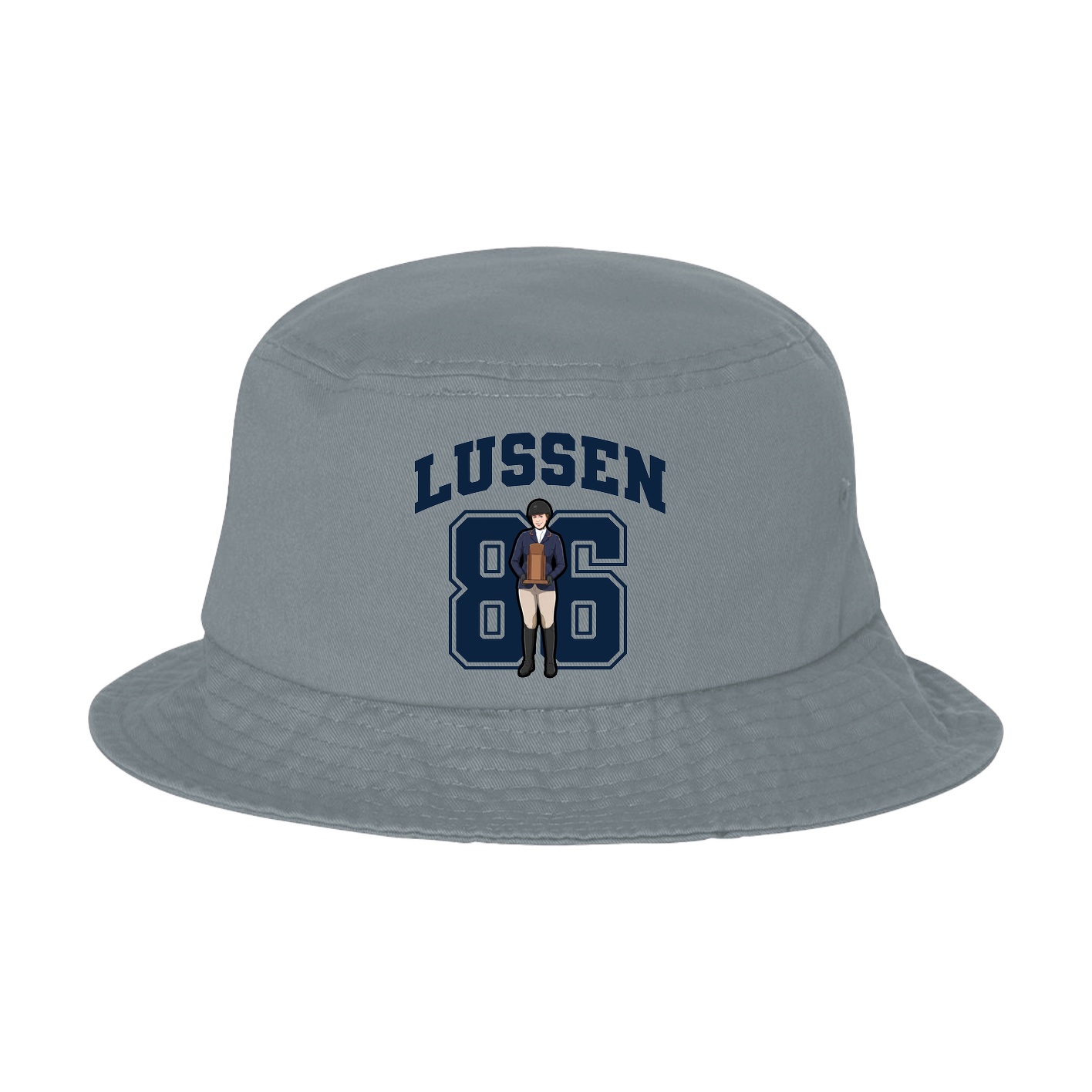 Bucket Cap — Number in Grey