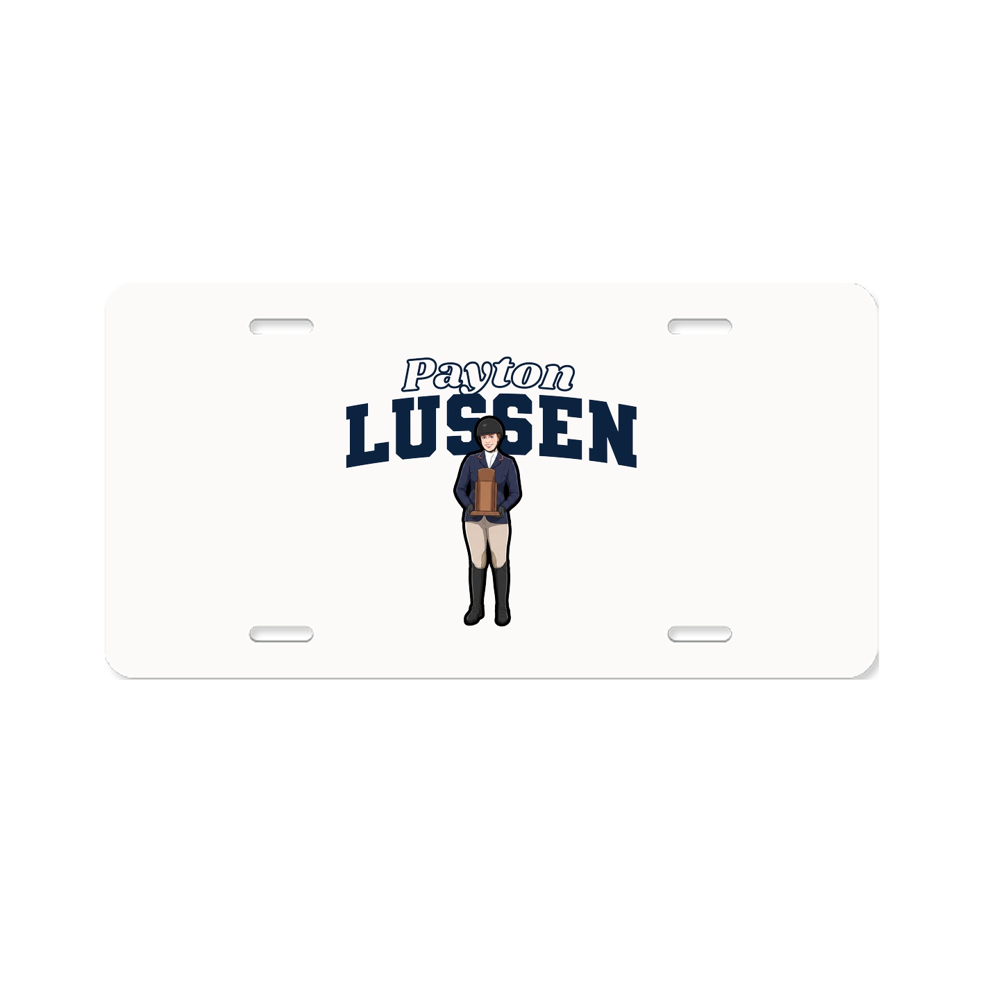 License Plate — Name Arch in Classic