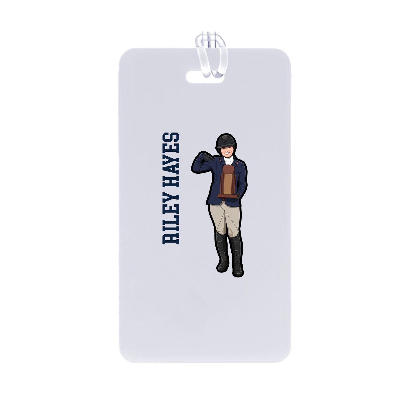 Bag Tag — Name Vertical in Classic