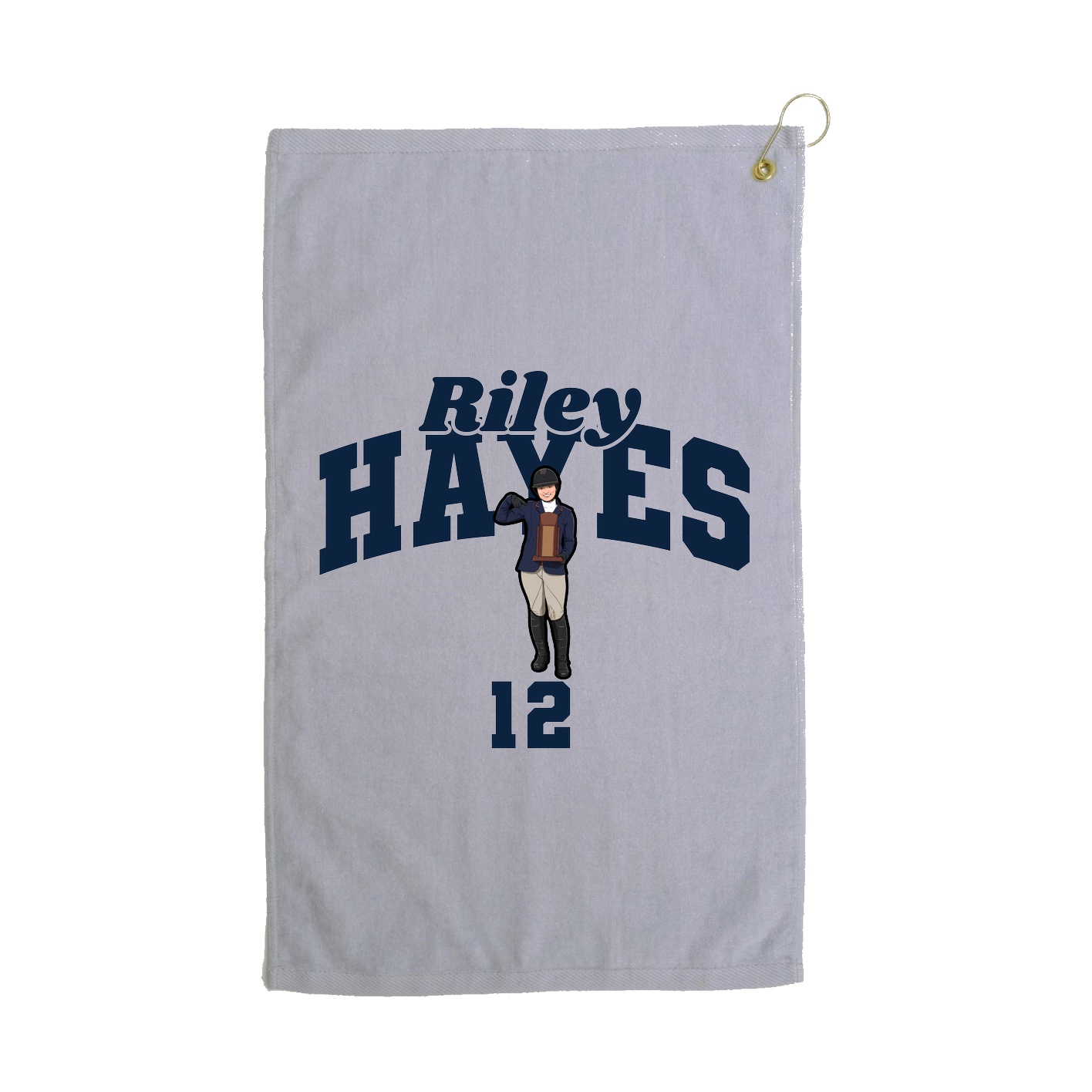 Golf Towel — Signature Arch in Grey