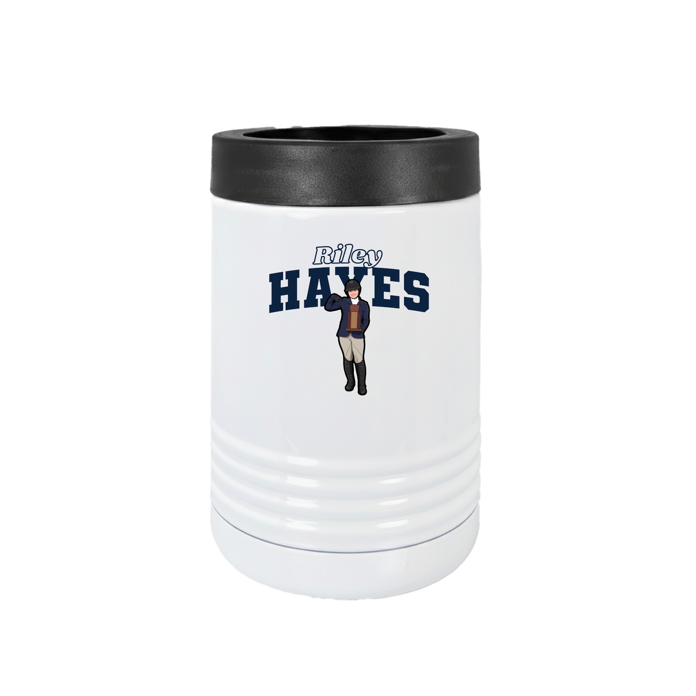 Beverage Holder — Name Arch in White