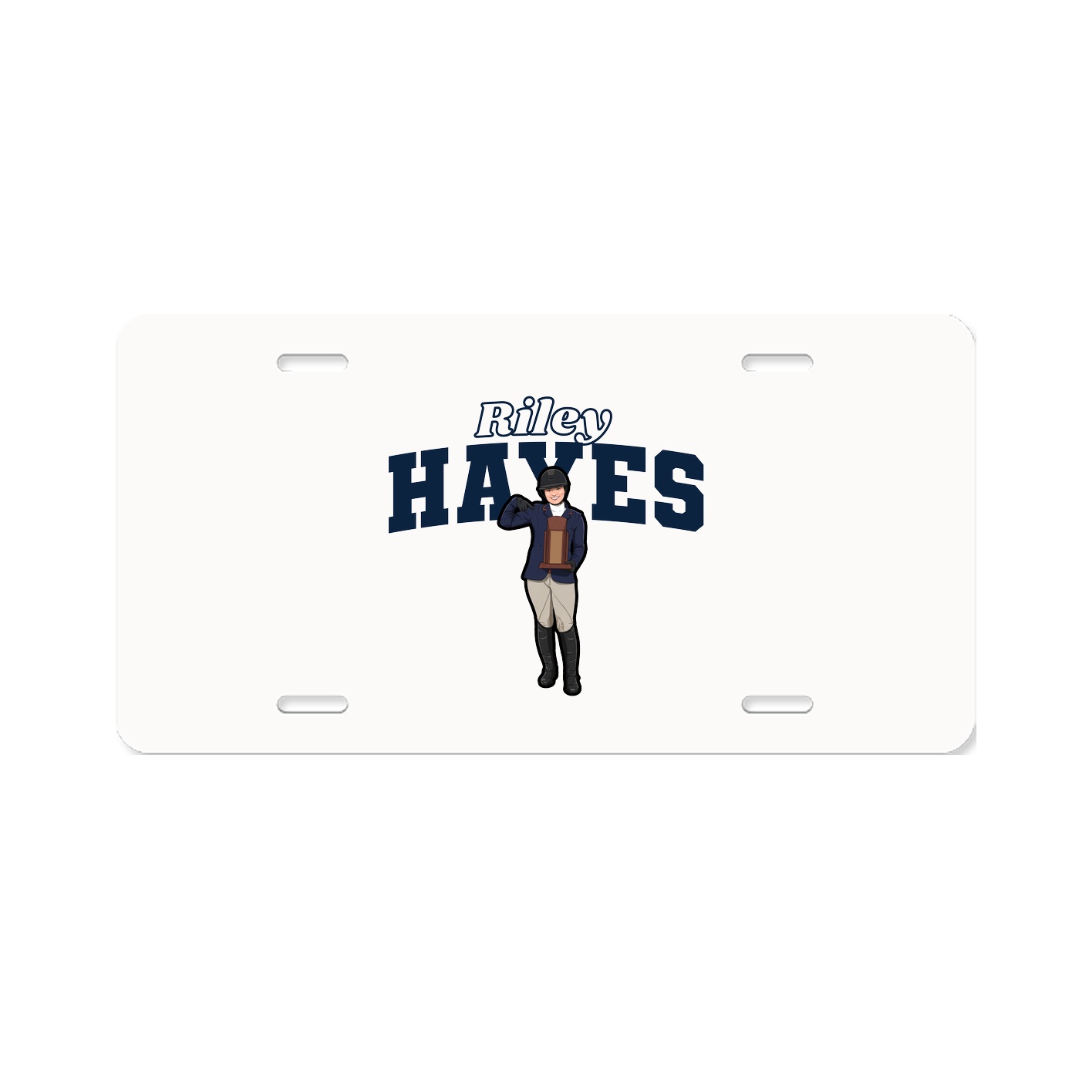 License Plate — Name Arch in Classic