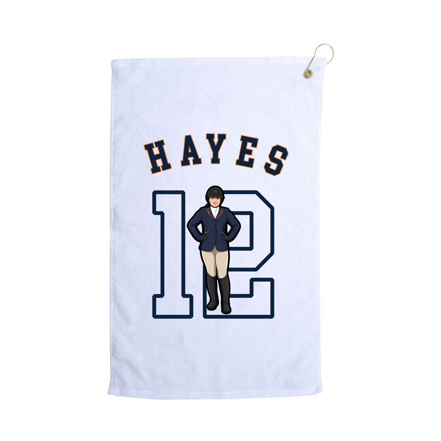 Golf Towel — Shirsey Arch in White