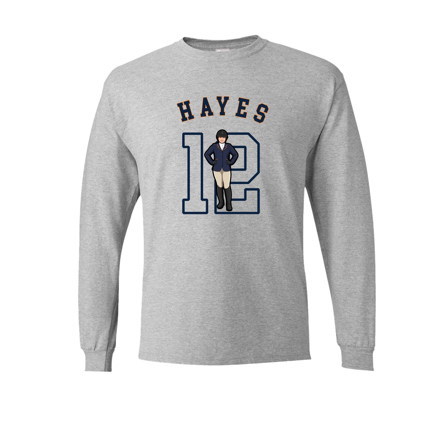Long Sleeve Tee — Shirsey Arch in Grey