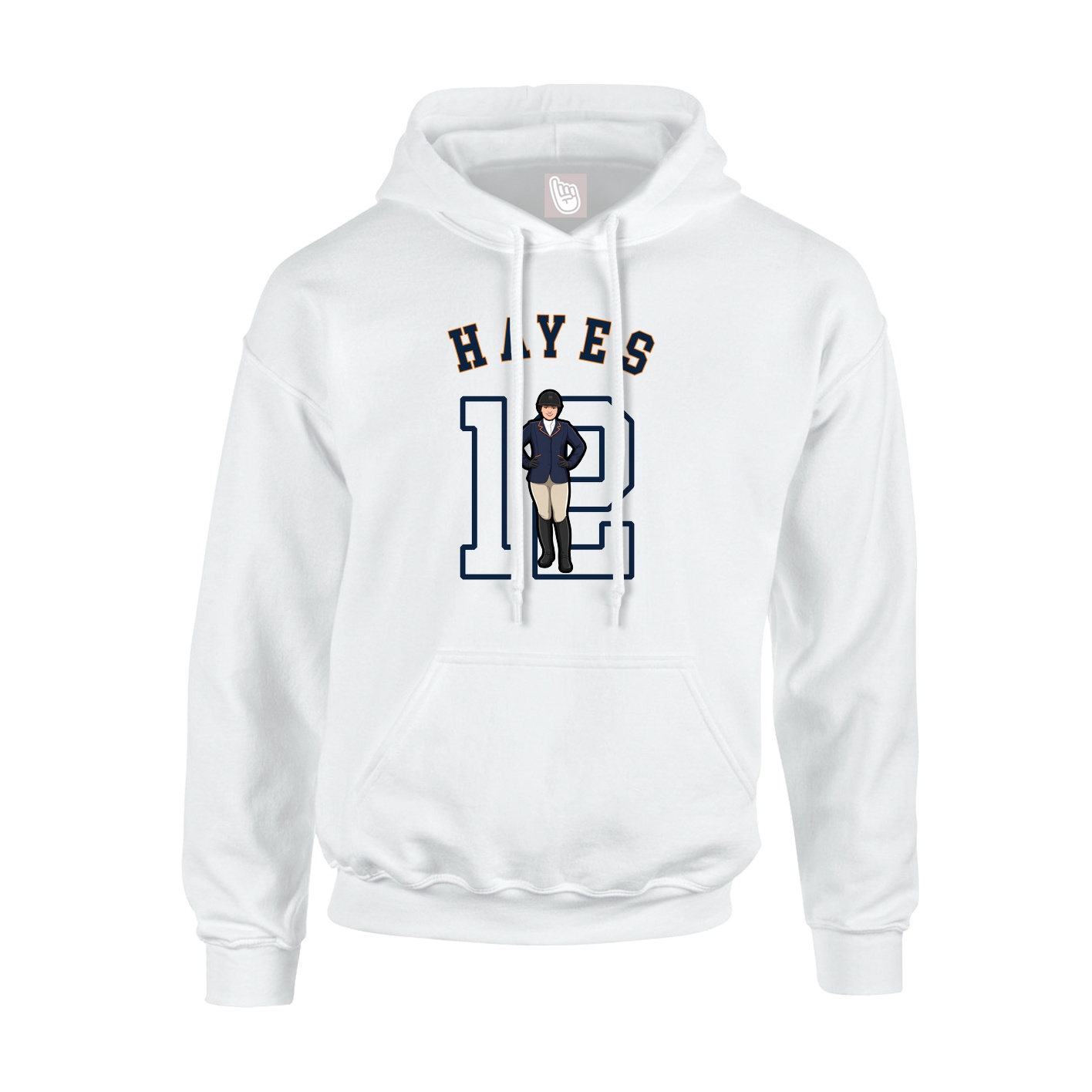 Youth Hoodie — Shirsey Arch in White