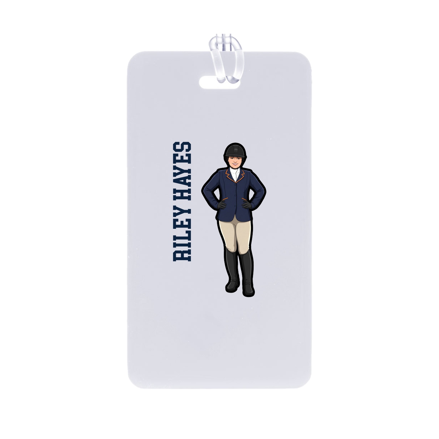 Bag Tag — Name Vertical in Classic