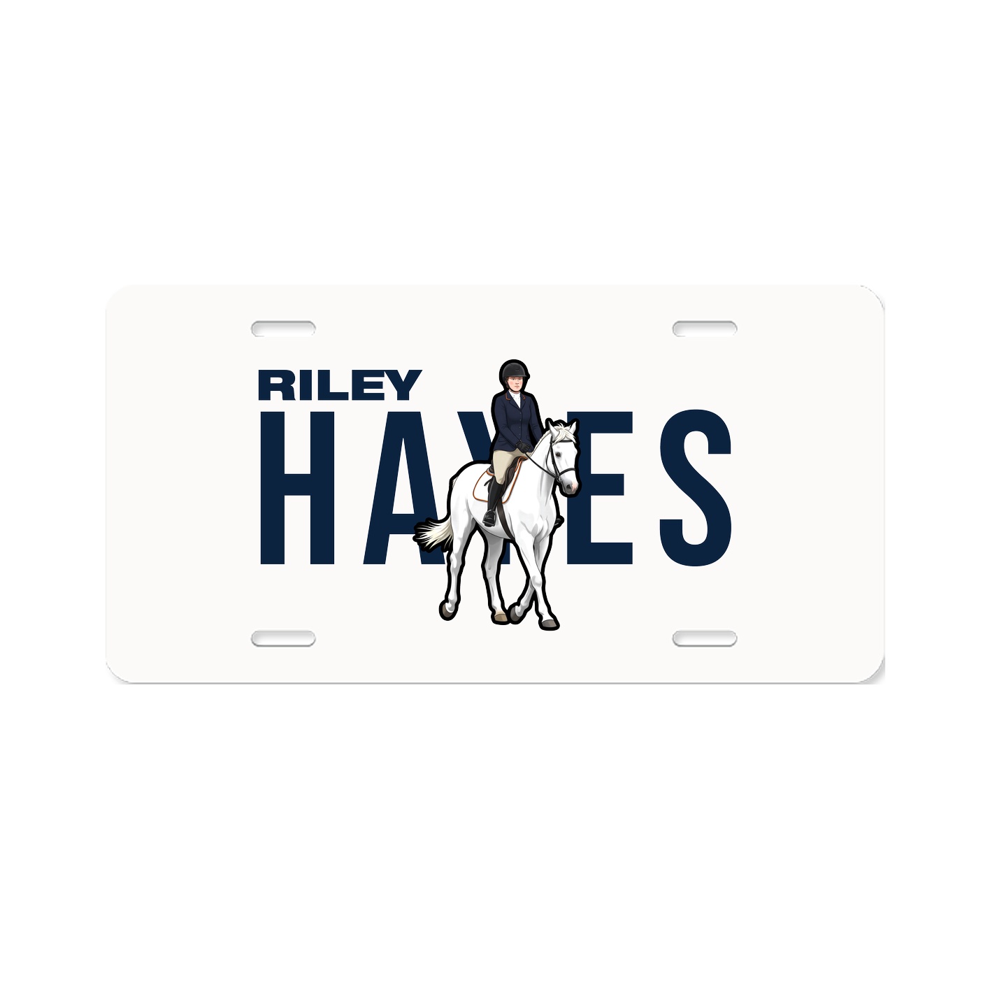 License Plate — Player Name in Classic