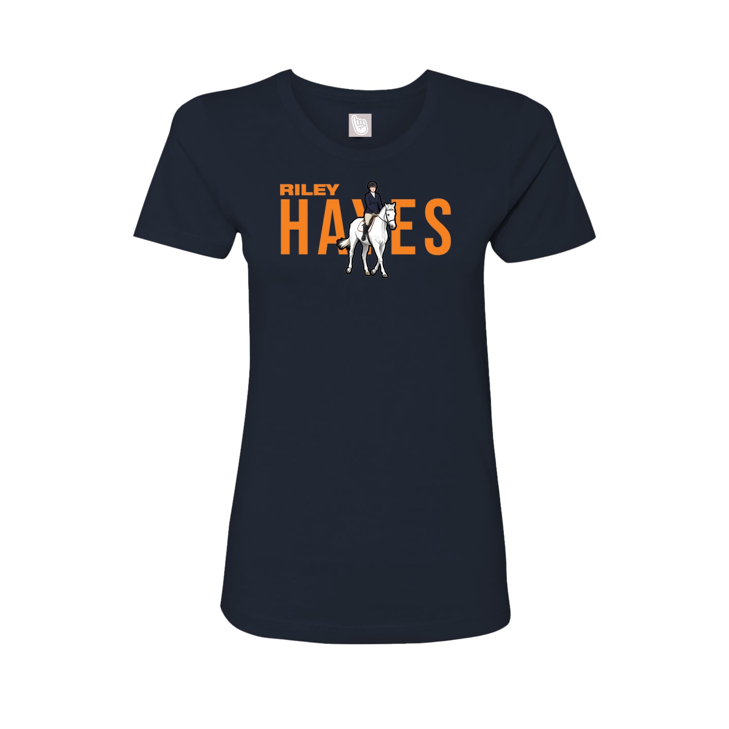 Womens Tee — Player Name in Navy